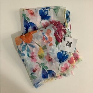 GC Giftcraft Life Well Styled Multicolor Floral Scarf 🧣 , Brand New